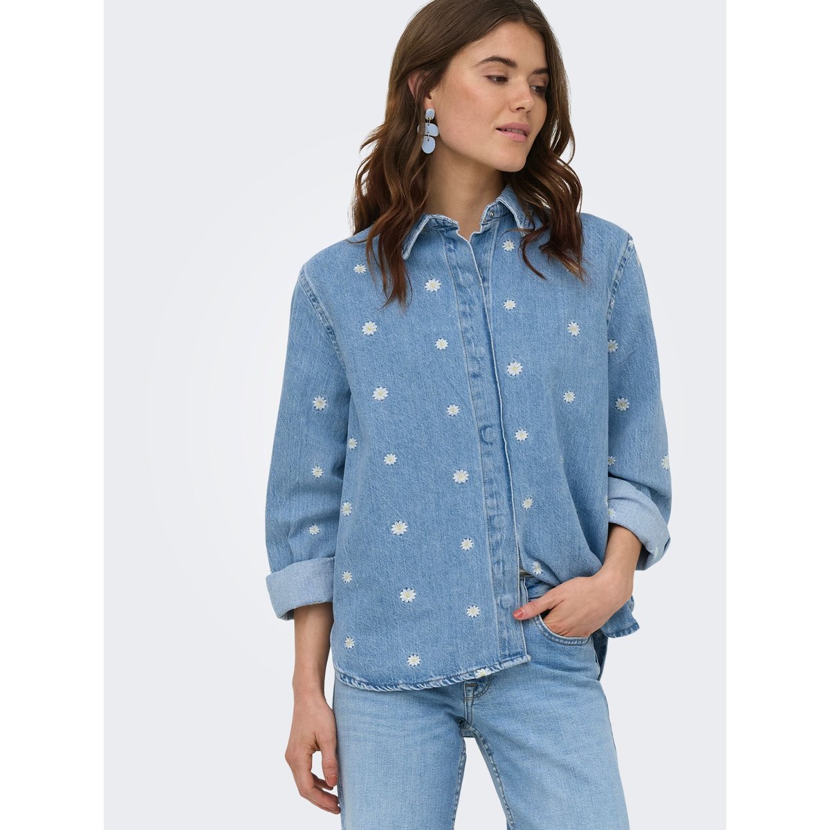 Chemise En Denim light blue denim, ONLY