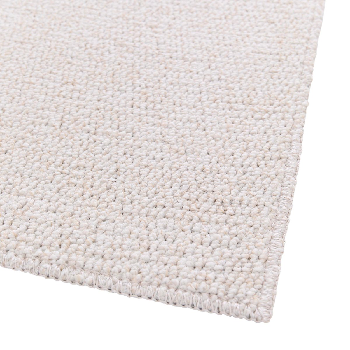 Tapis lavable effet bouclé tufté BOUCLETTE crème, THE DECO FACTORY