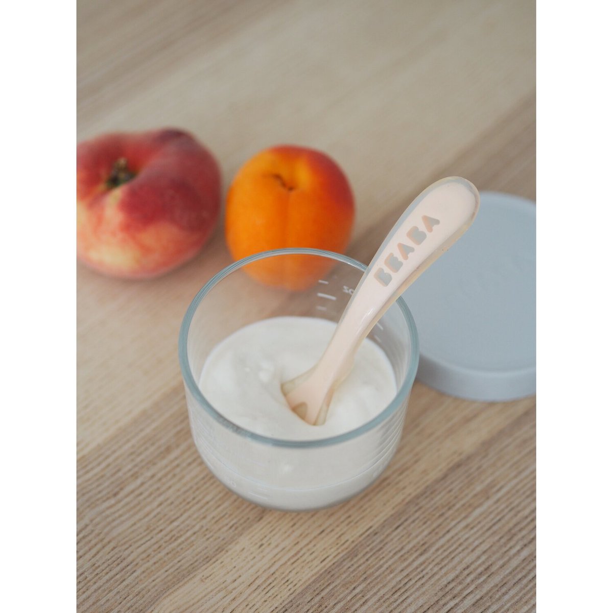Cuillère 2ème âge silicone barbe à papa, BEABA