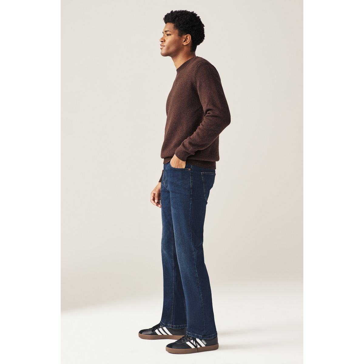 Jean stretch classique bleu moyen, NEXT