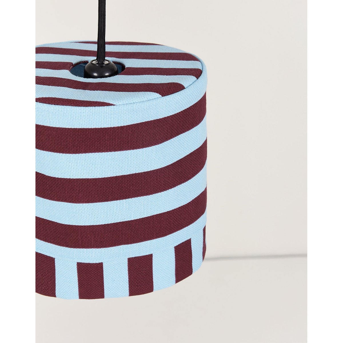 Abat-jour pour suspension 20 cm Linda burgundy blue stripes, NOBODINOZ