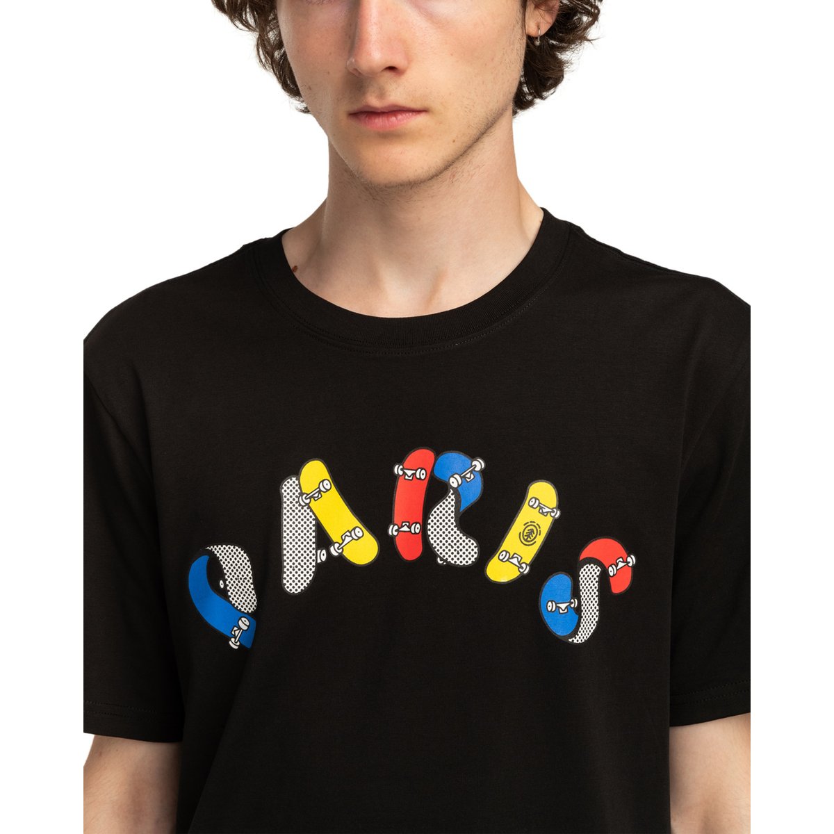 T-shirt à manches courtes TWISTED DECKS noir flint black, ELEMENT