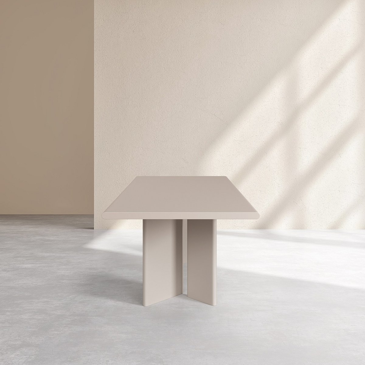 Table à manger VANDA crème, HABITAT