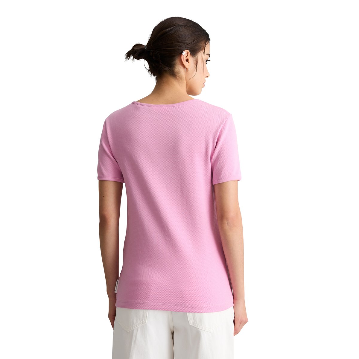 T-shirt DfC avec structure relaxed en pur coton bio rose pale, MARC O’POLO DENIM