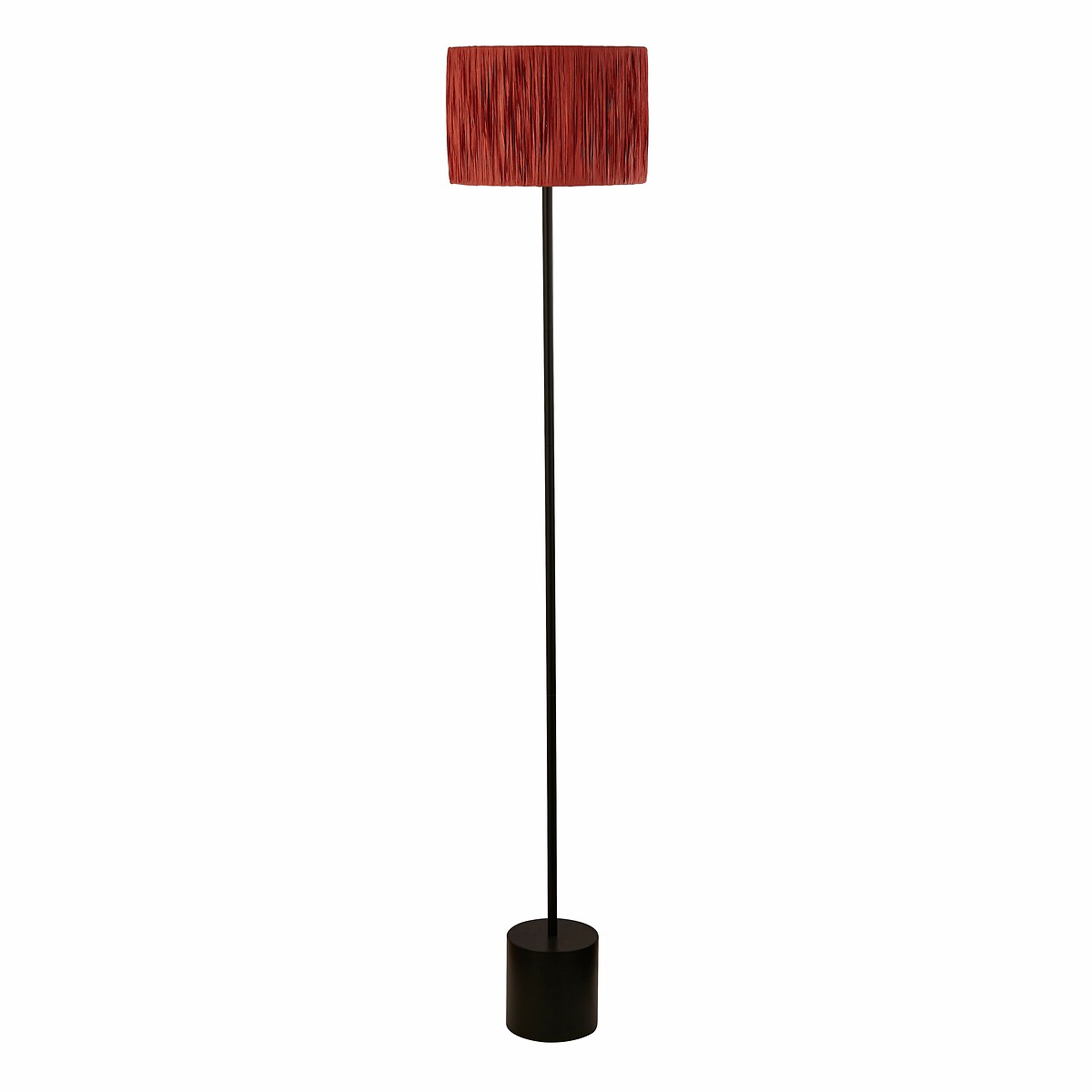 Dartford Rafia Floor Lamp in Pink/Black black, SO'HOME