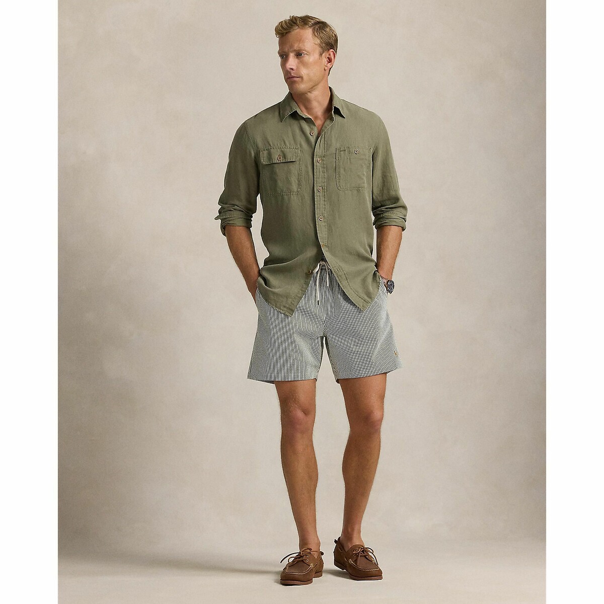 Traveler Classic zwemshort 14,6 cm olijfgroen, POLO RALPH LAUREN
