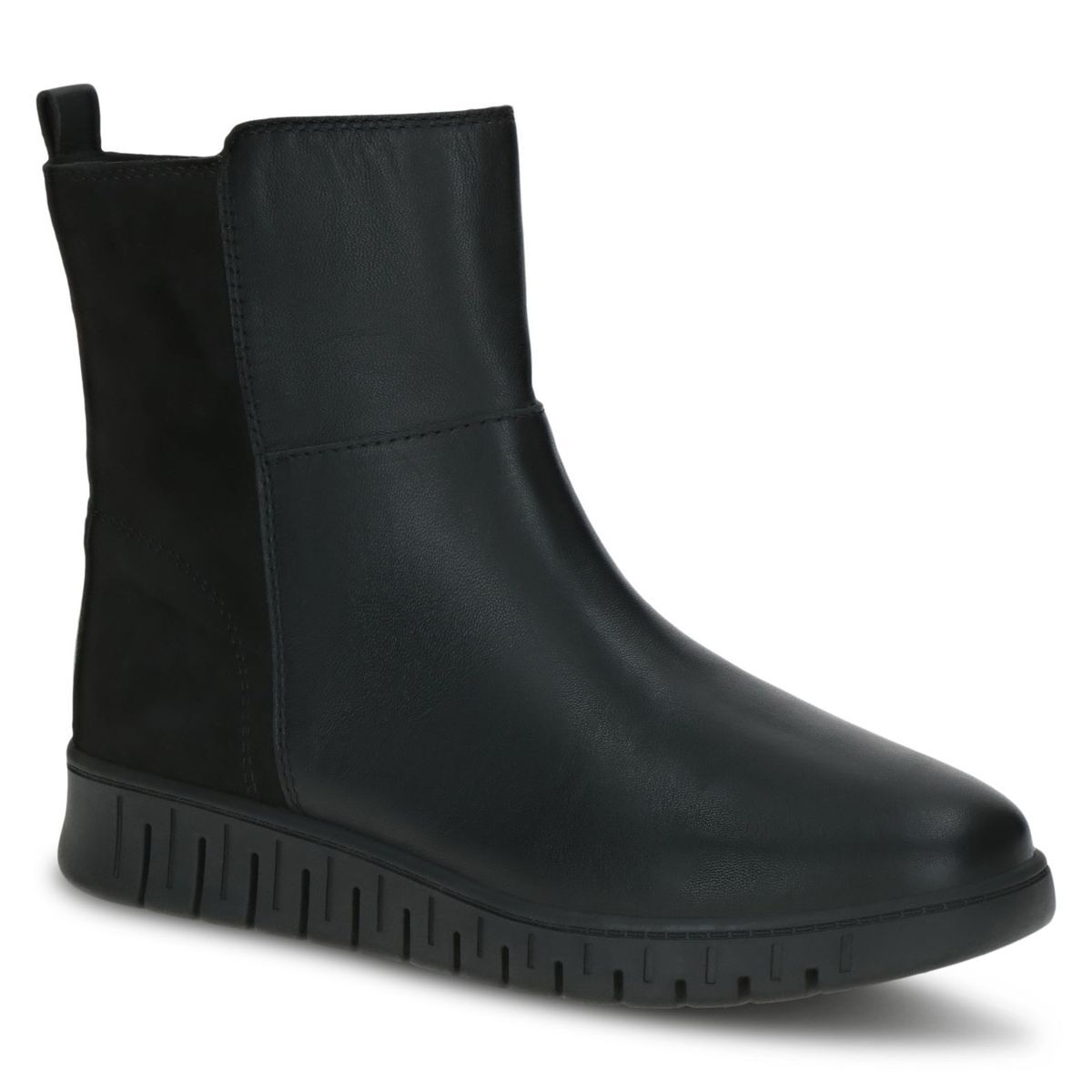 Bottine en cuir noir zèbre, CAPRICE