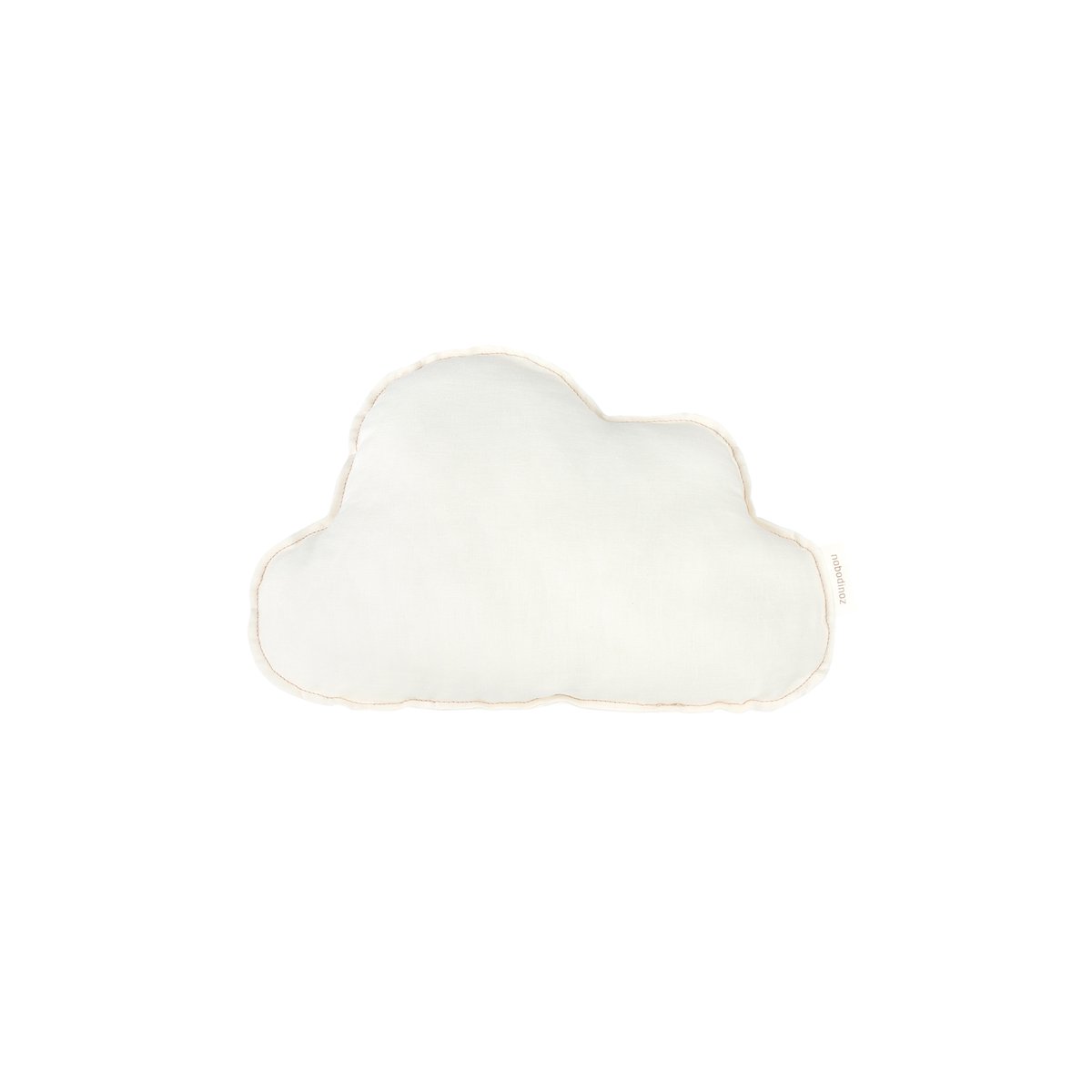 Coussin nuage en lin français lavé L1N0 écru, NOBODINOZ