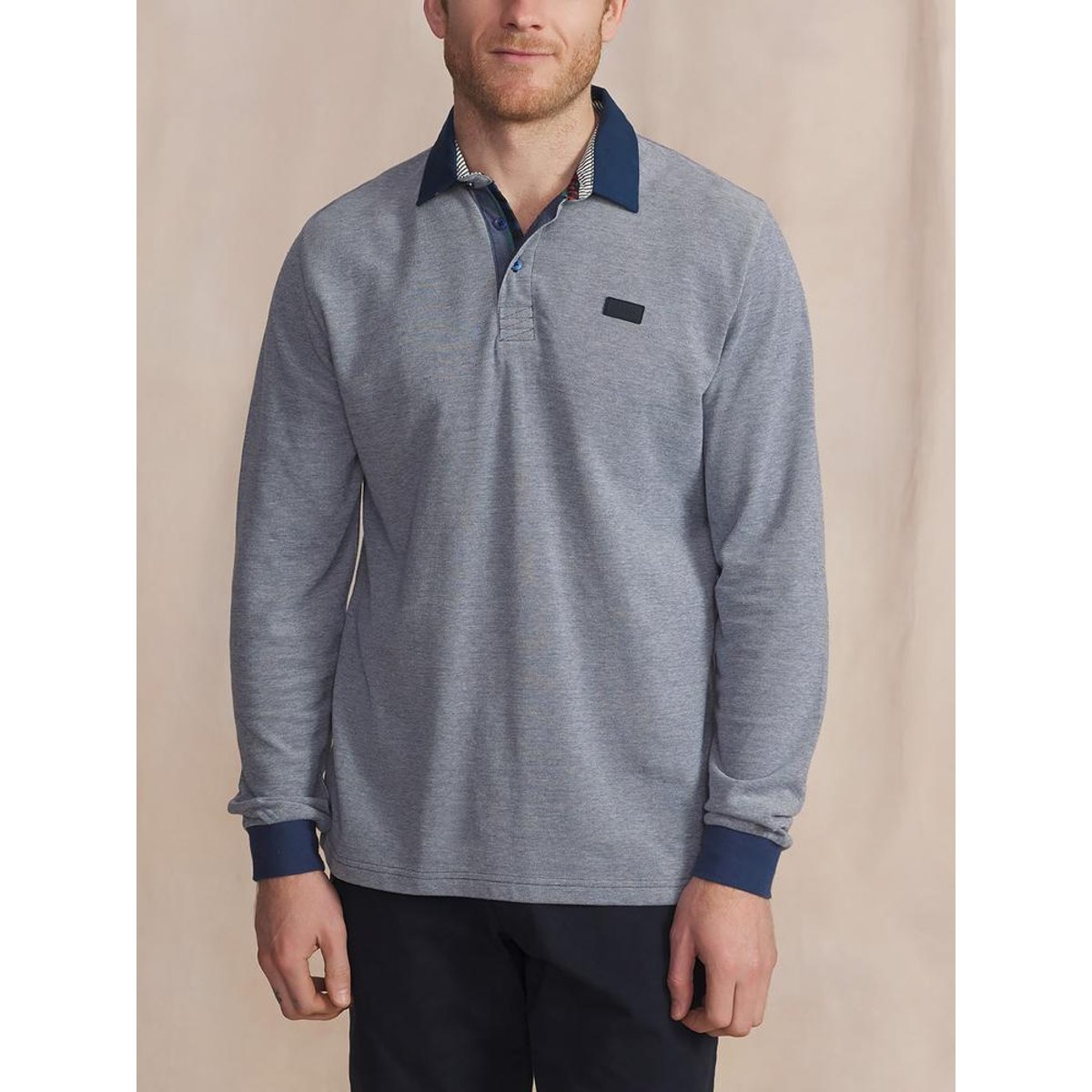 Polo manches longues DANELPOL chambray, TBS