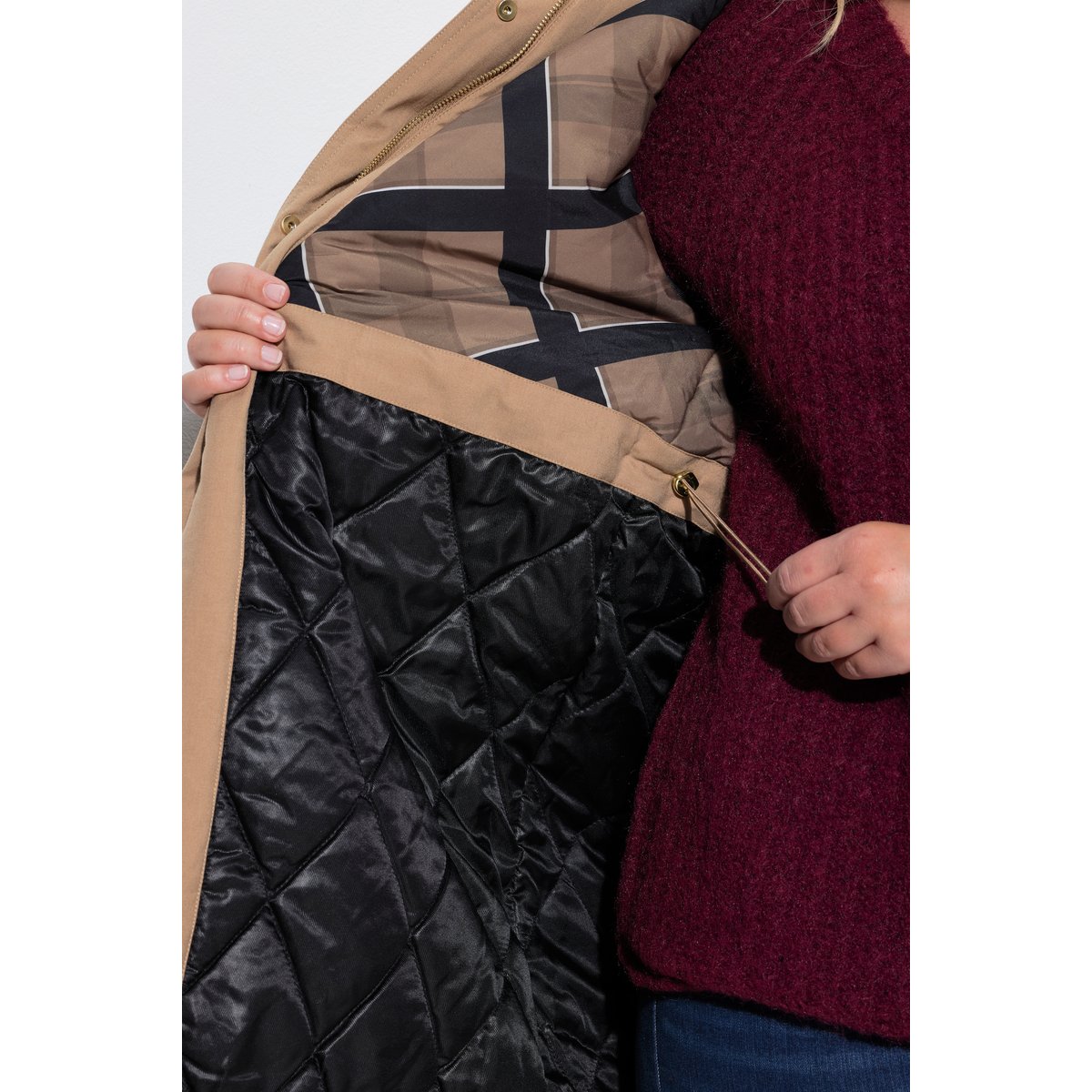 Parka technique imperméable beige, ULLA POPKEN