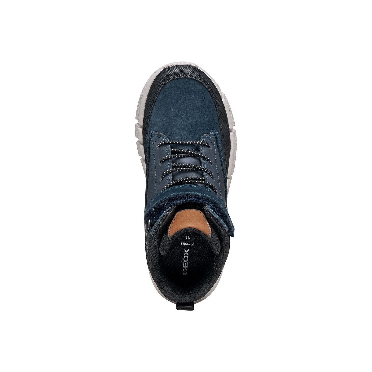 Flexyper breathable high top trainers navy blue, GEOX