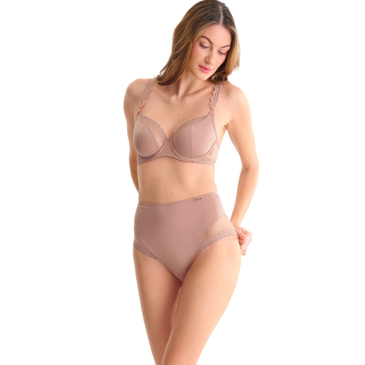 Culotte taille haute TIFFANY rose, LISCA
