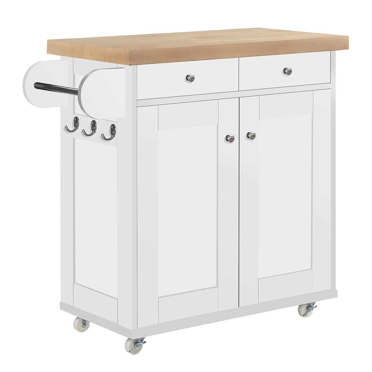 Portable Kitchen Island white, SO'HOME