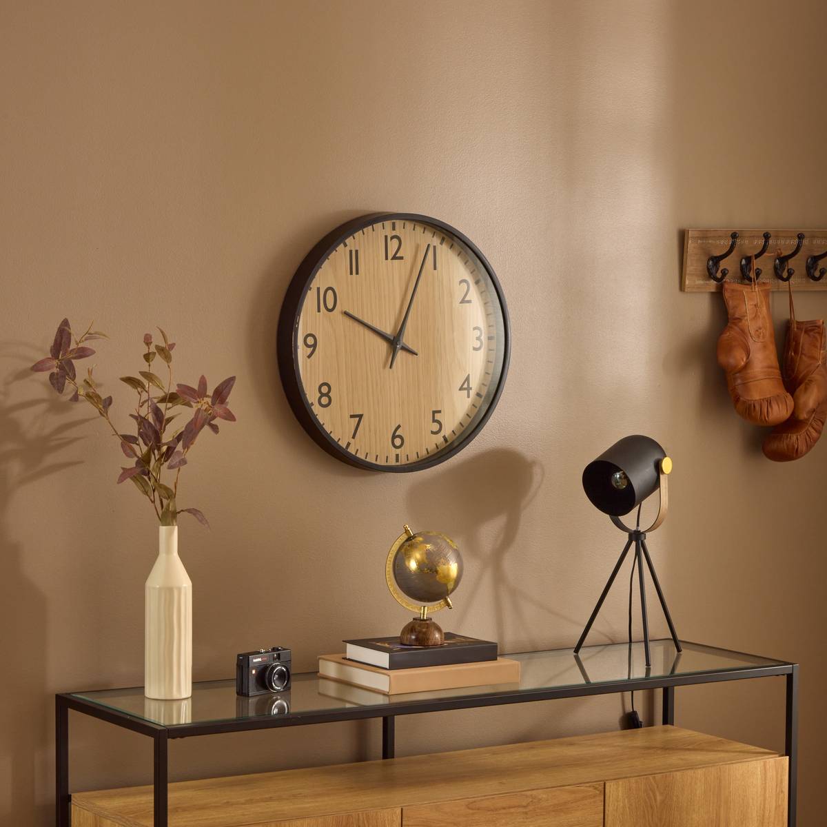 Horloge RORY beige, ATMOSPHERA