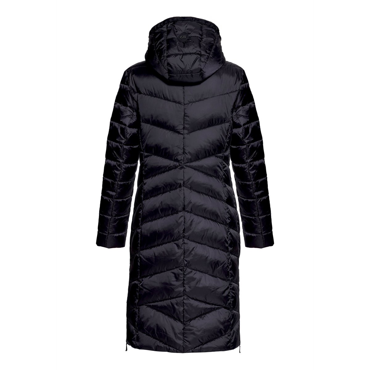 Manteau matelassé à capuche noir, GIL BRET