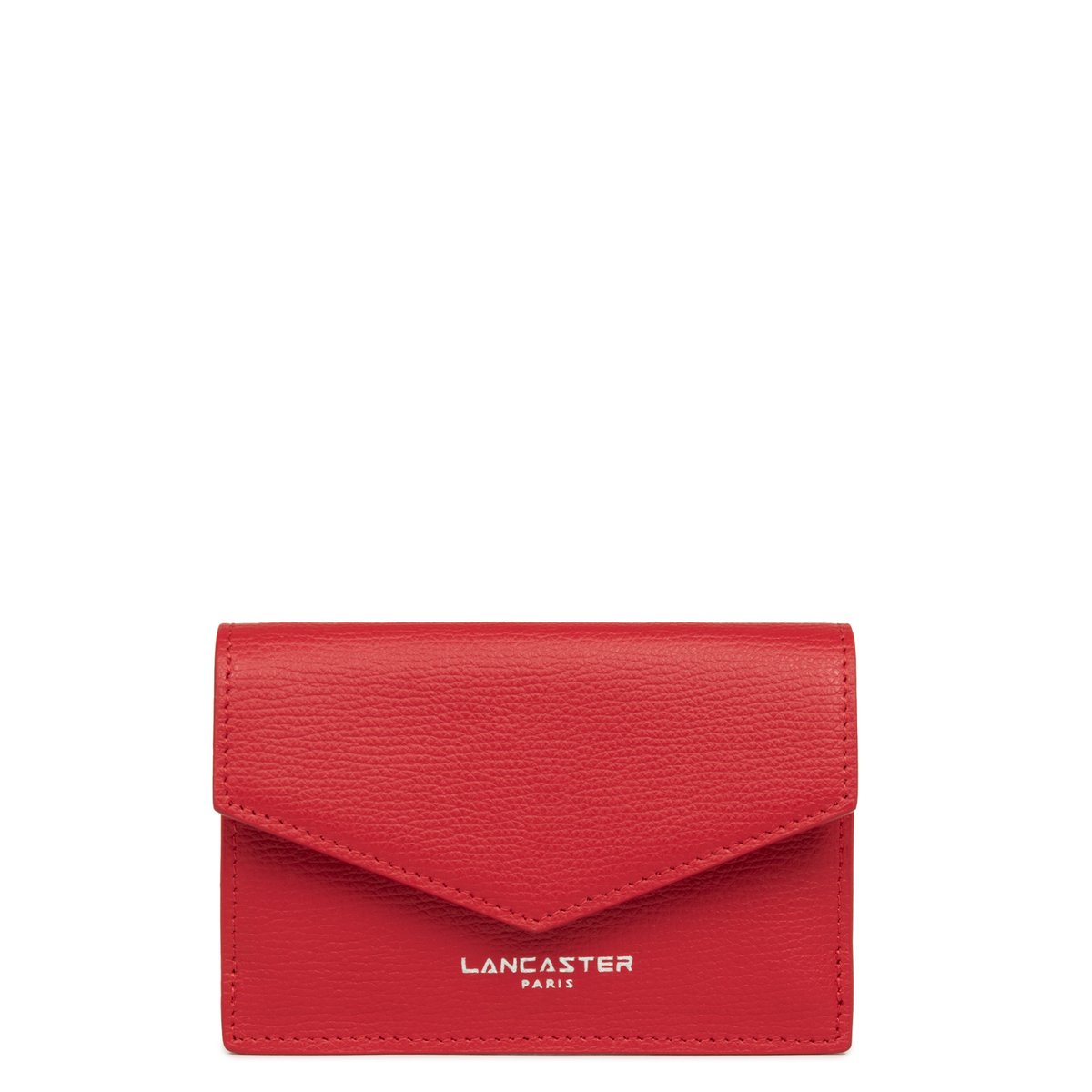 Portefeuille rectangulaire saffiano signature rouge Lancaster La Redoute