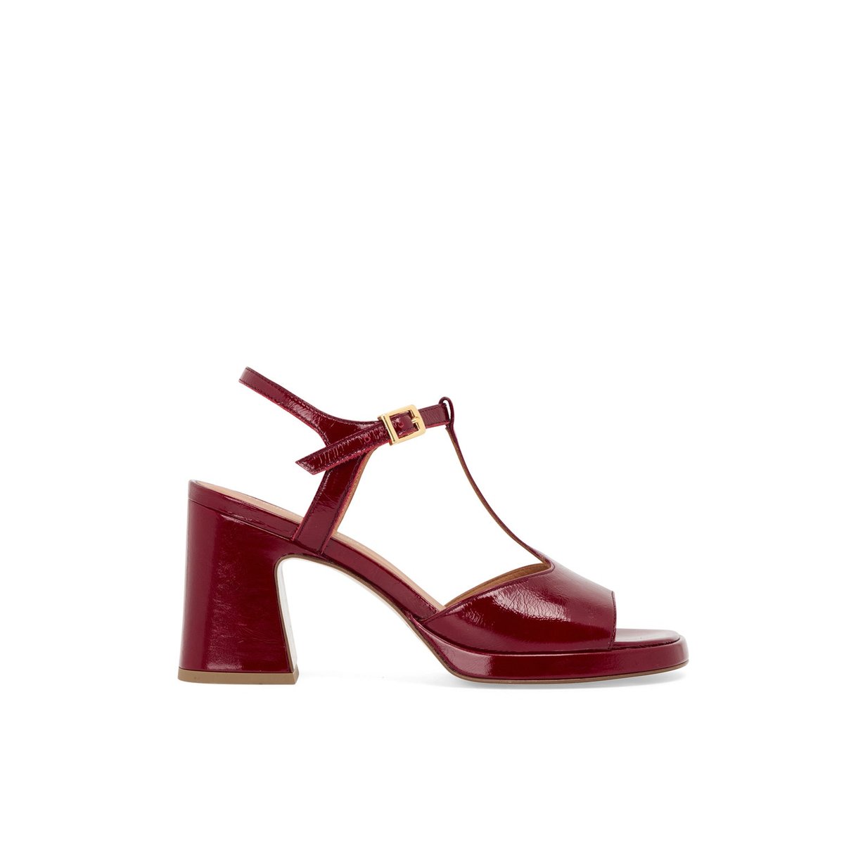 Sandale À Talon en cuir KIM cerise, MELLOW YELLOW