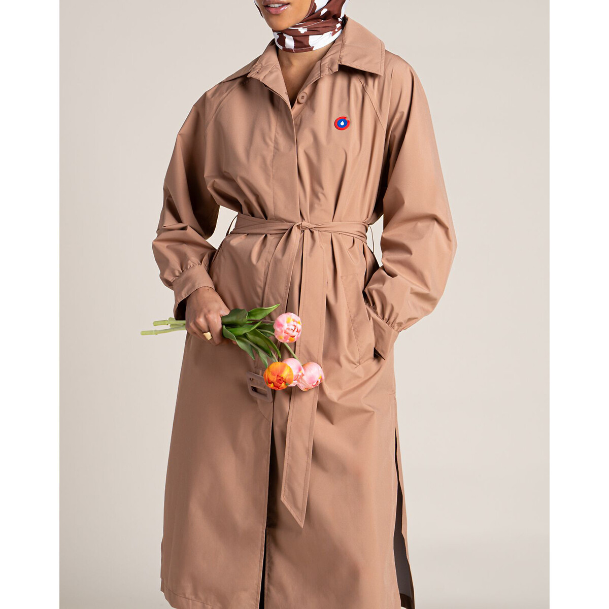 Trench imperméable ceinturé, unisexe, MADELEINE cannelle, FLOTTE