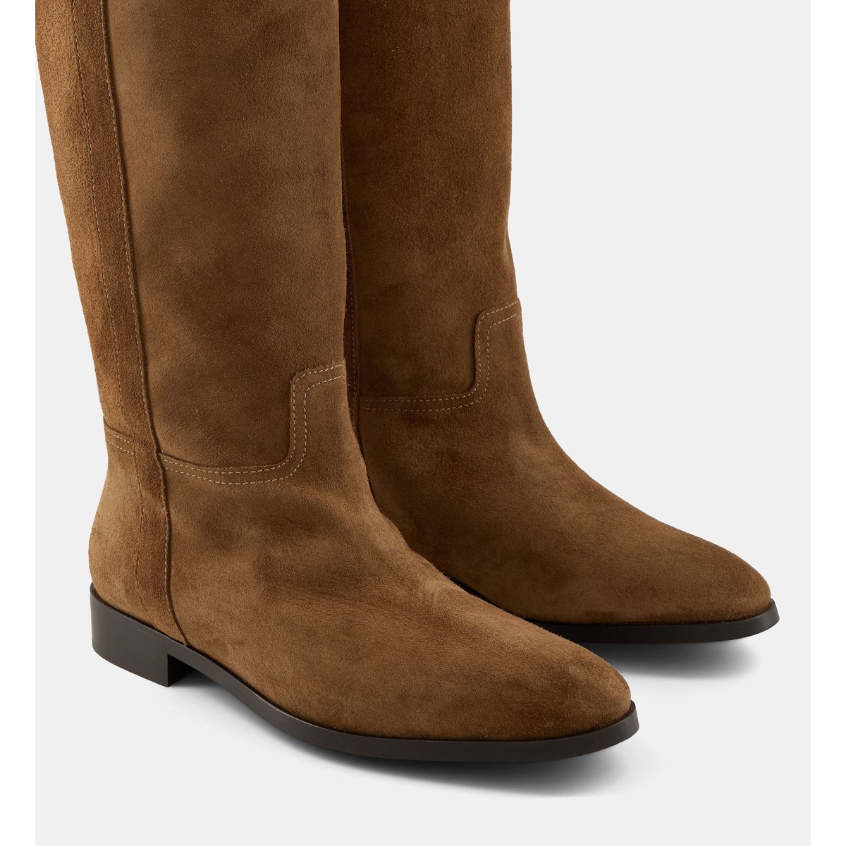 Bottes camarguaises christelle cuir velours camel, GALERIES LAFAYETTE
