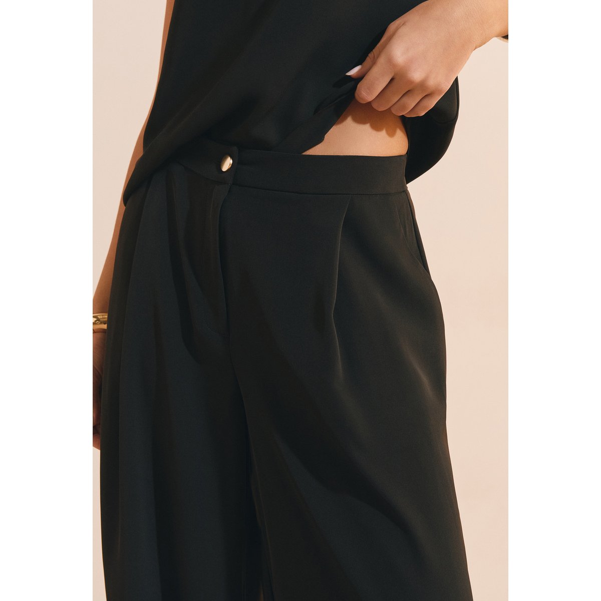 Pantalon large POSSY noir, ETAM