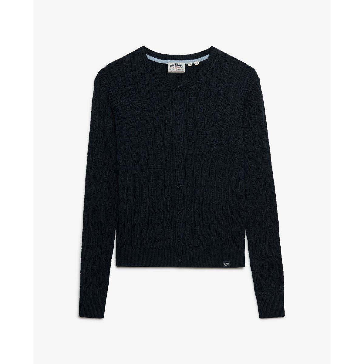 Cardigan Torsadé Décontracté bleu marine éclipse, SUPERDRY