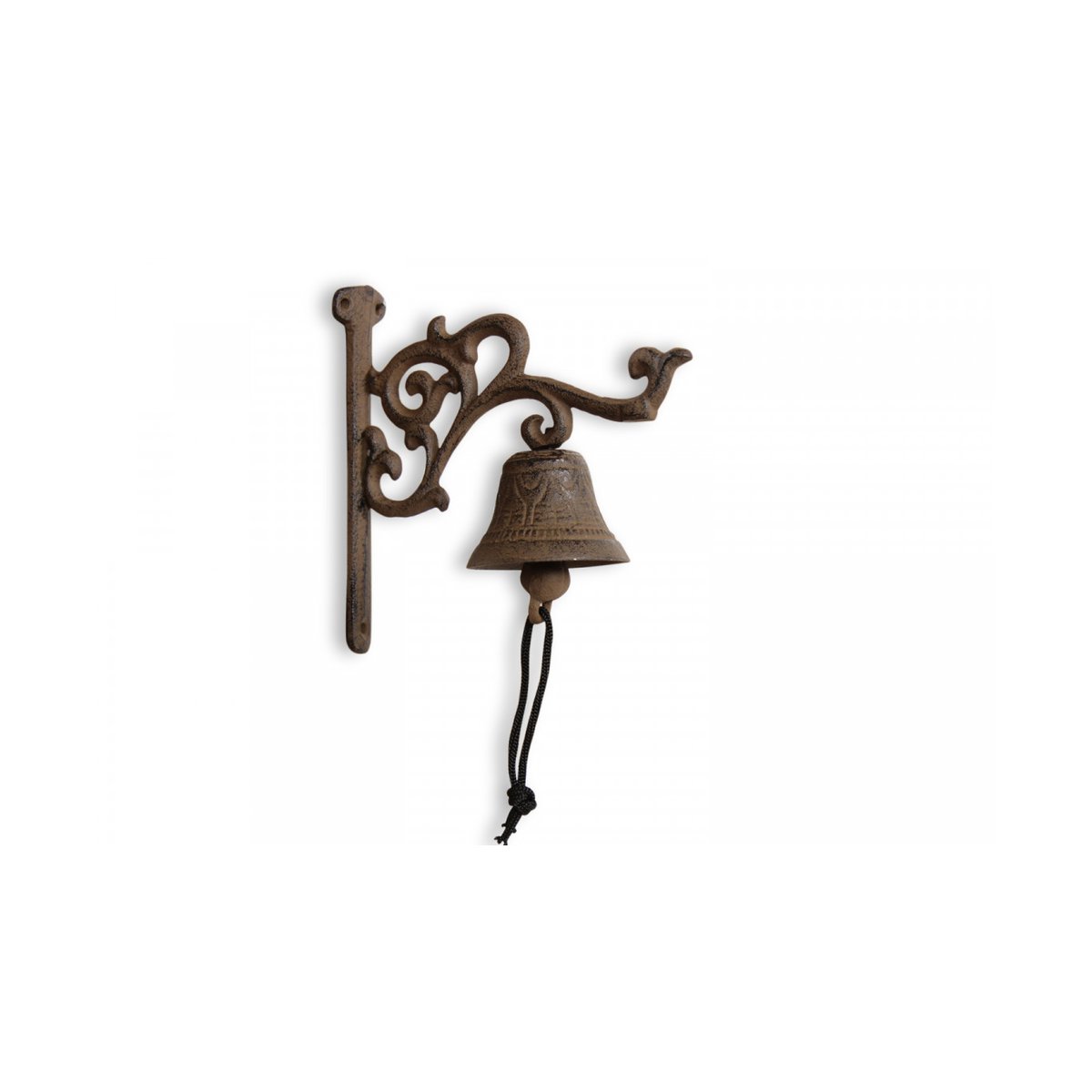 Cloche Fonte Marron 18x7.5x17.5cm marron, DECORATION D’AUTREFOIS