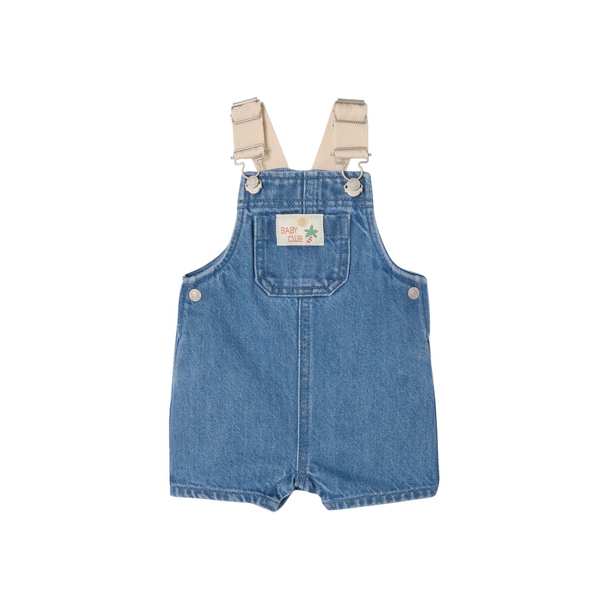 Ensemble T-shirt salopette bébé stone, VERTBAUDET