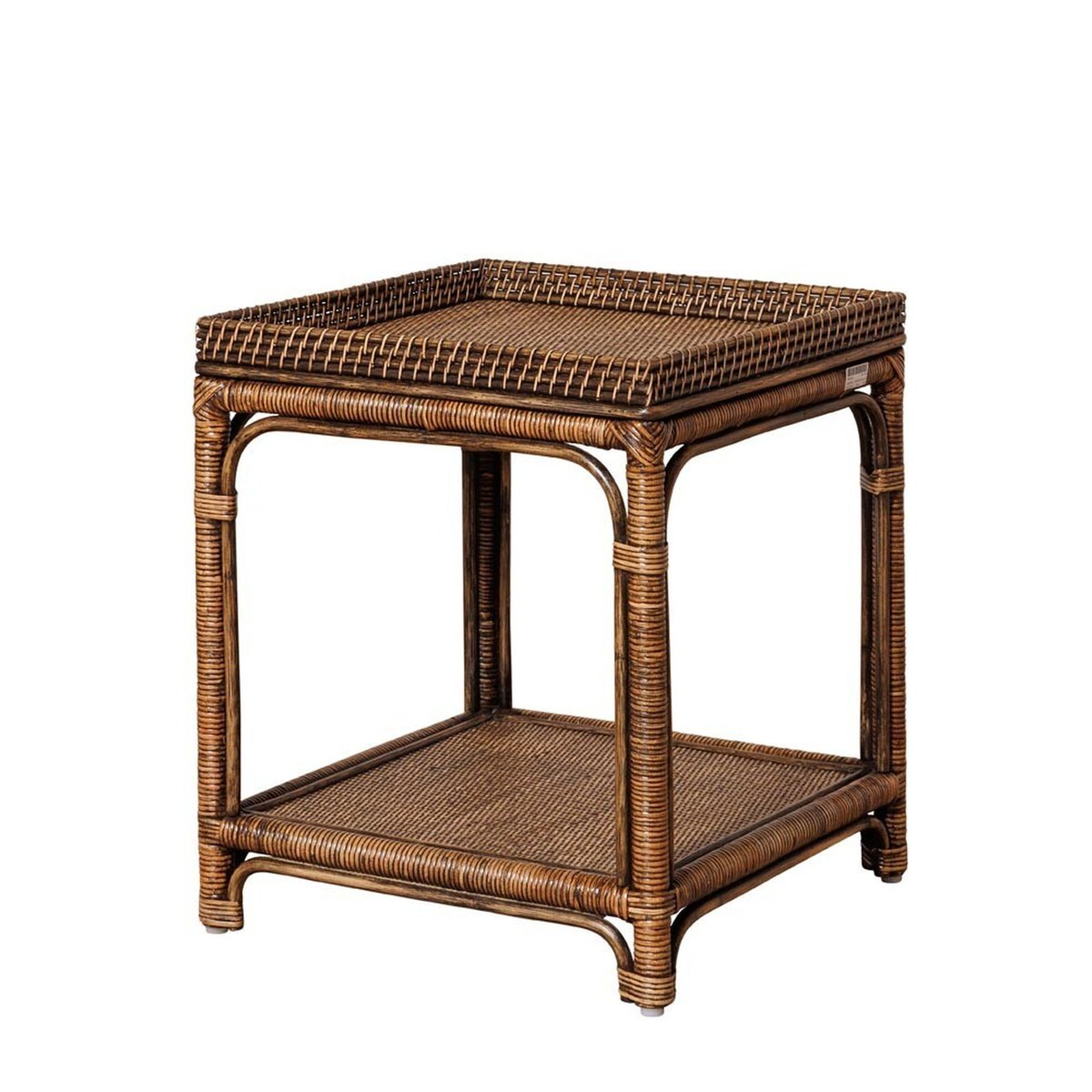 Table d'appoint en rotin Barbade marron, CHEHOMA