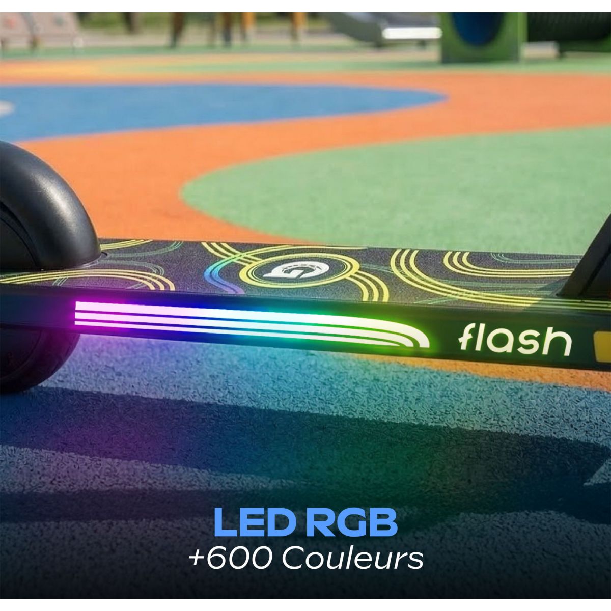 Trottinette électrique enfant Ride Flash couleur unique, URBANGLIDE