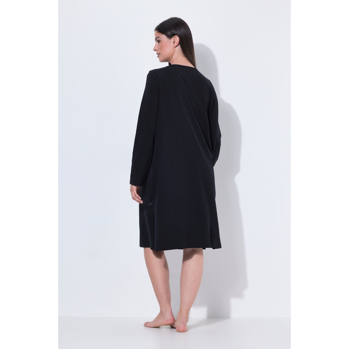 Chemise de nuit / grand T-shirt noir, ULLA POPKEN