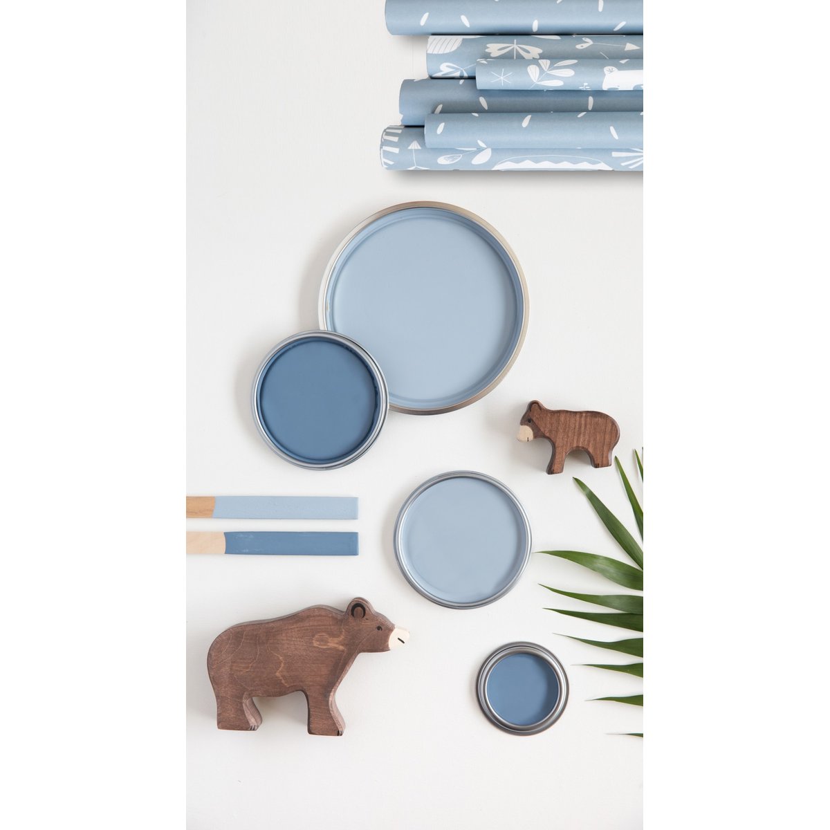 Peinture Murale Nuance de ciel, Les bleus bleu d'orage, LITTLE DUTCH