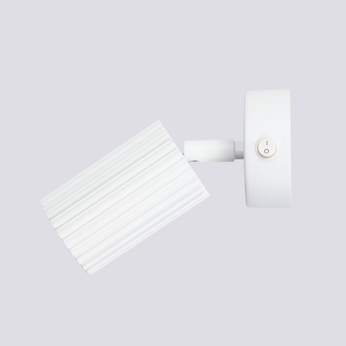 Applique Aluminium Blanc GU10 1 Karbon Switch blanc, EDEN