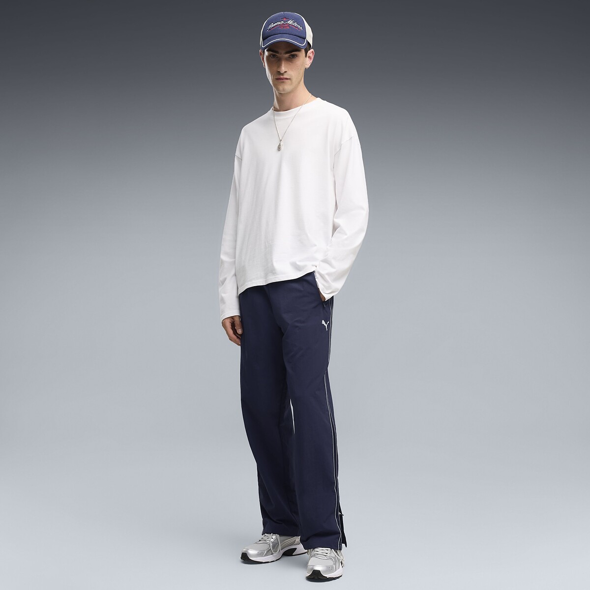 Pantalon, coupe relaxed, Puma Class bleu marine, PUMA