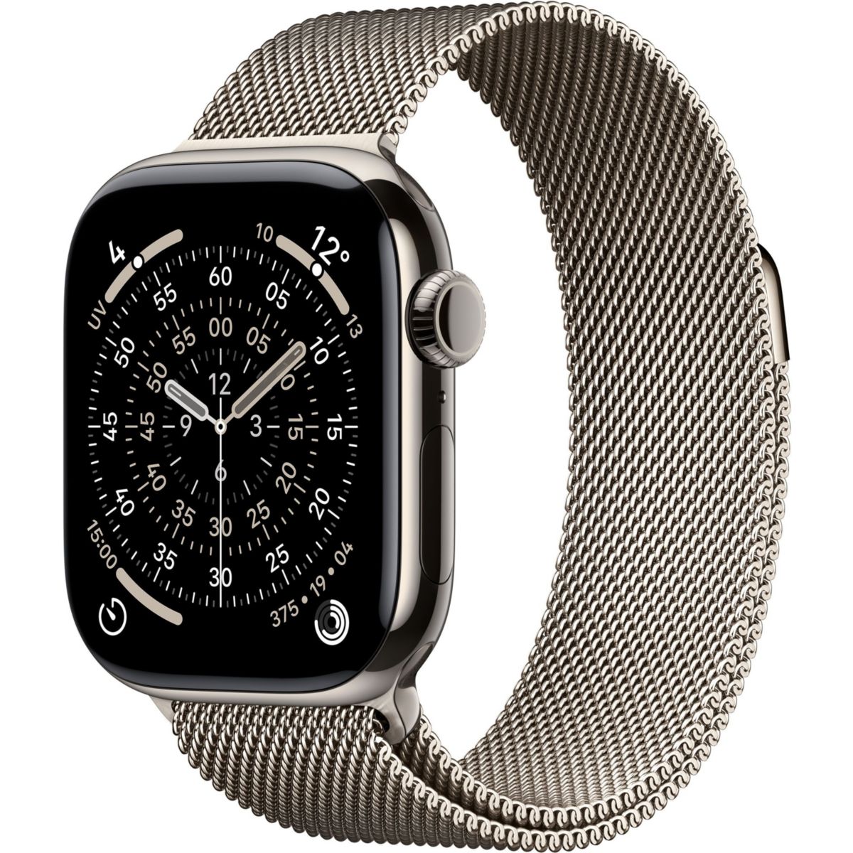 Montre connectée 42mm Tit Naturel Milan Serie 11 Cellular marron, APPLE
