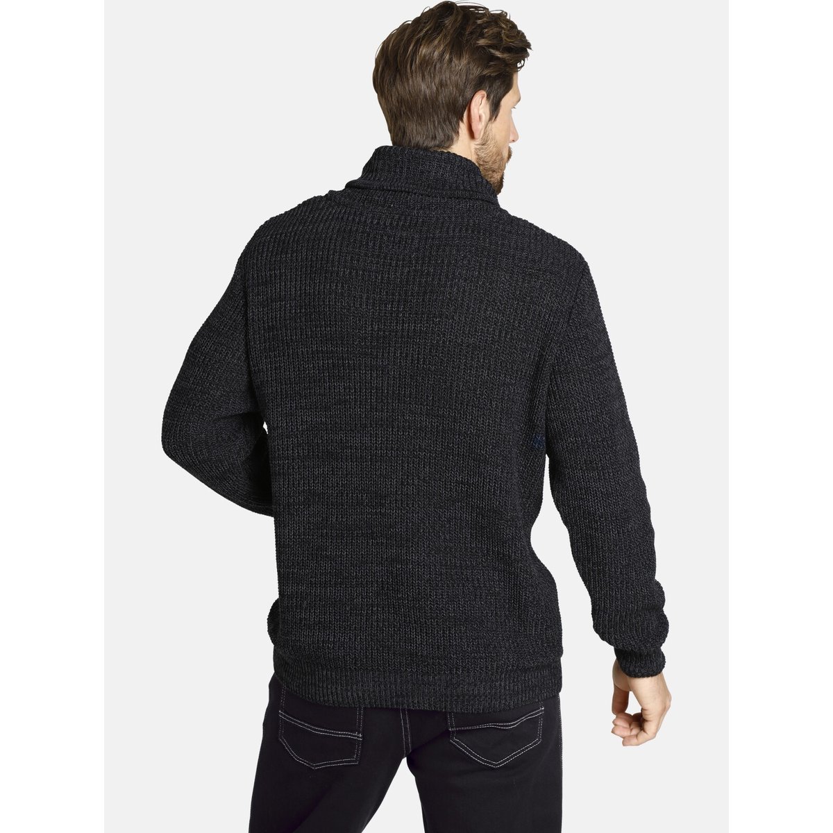 Pull DUMENI noir mélange, JAN VANDERSTORM