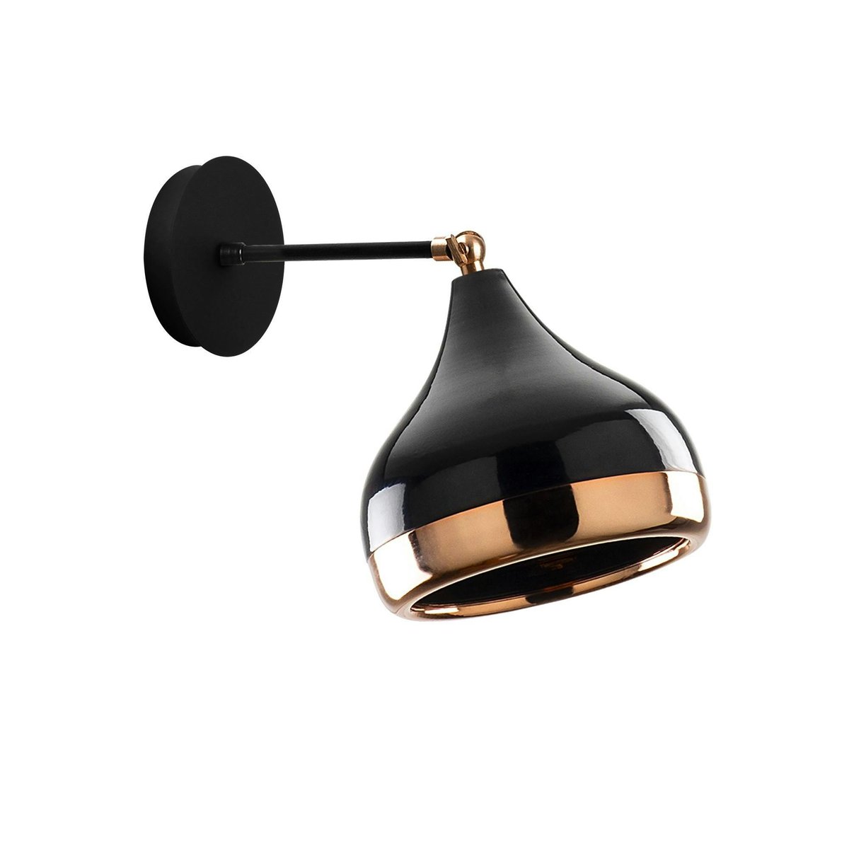 Applique murale orientable noir & cuivré, moderne chic SILE noir, PIER IMPORT