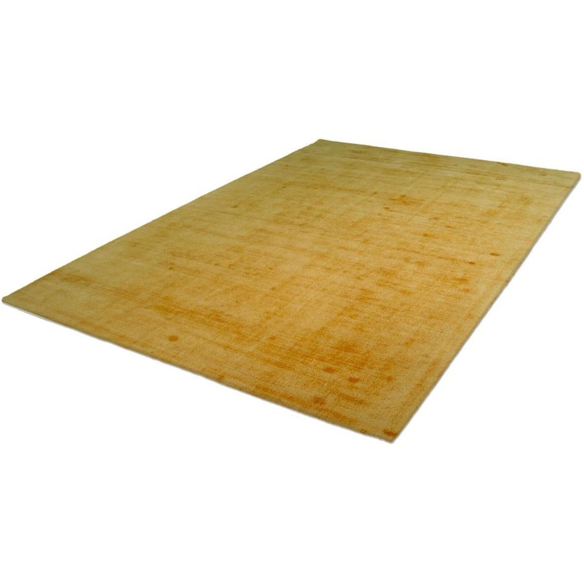 Tapis rectangulaire viscose fait main LUXE jaune, ARTE ESPINA