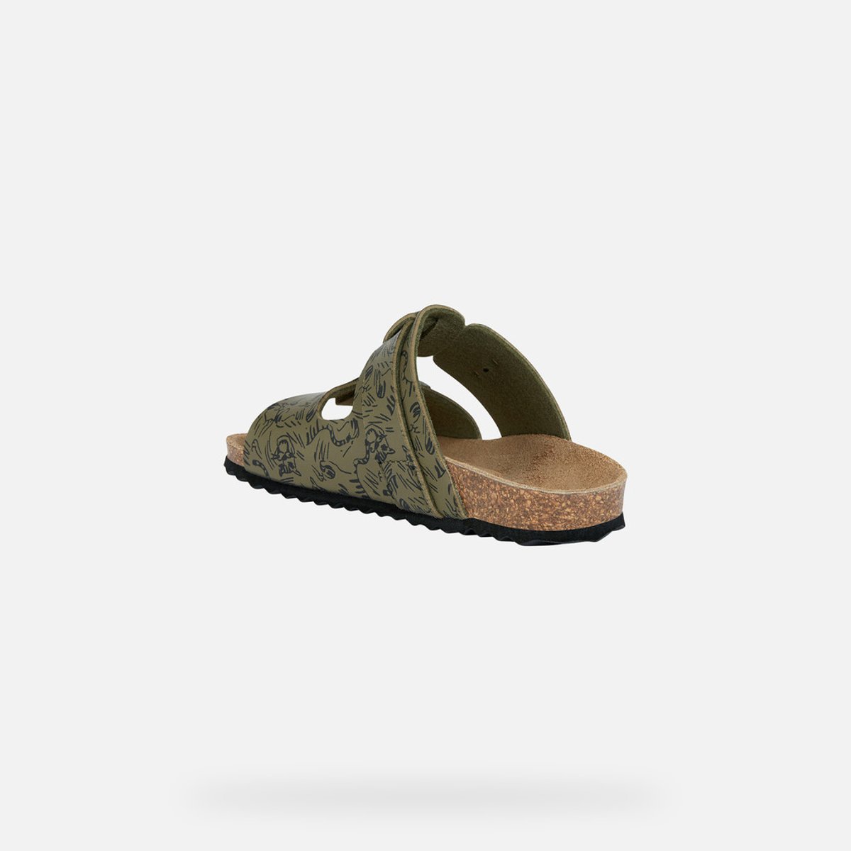 Mules J GHITA vert militaire, GEOX