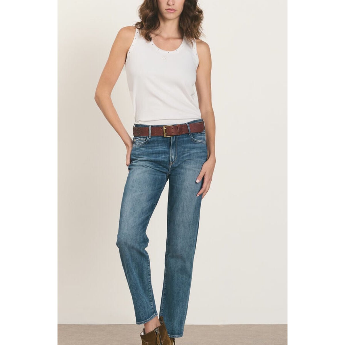Jeans droite 400/18, 7/8ème blue, LE TEMPS DES CERISES