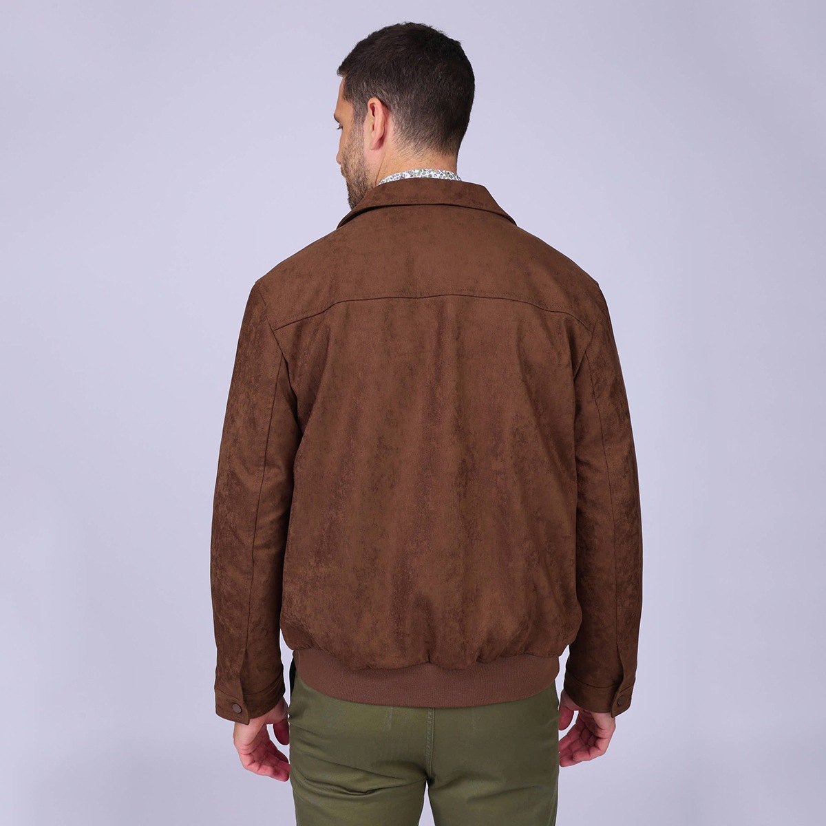 Veste suédine Harlem marron, MISE AU GREEN