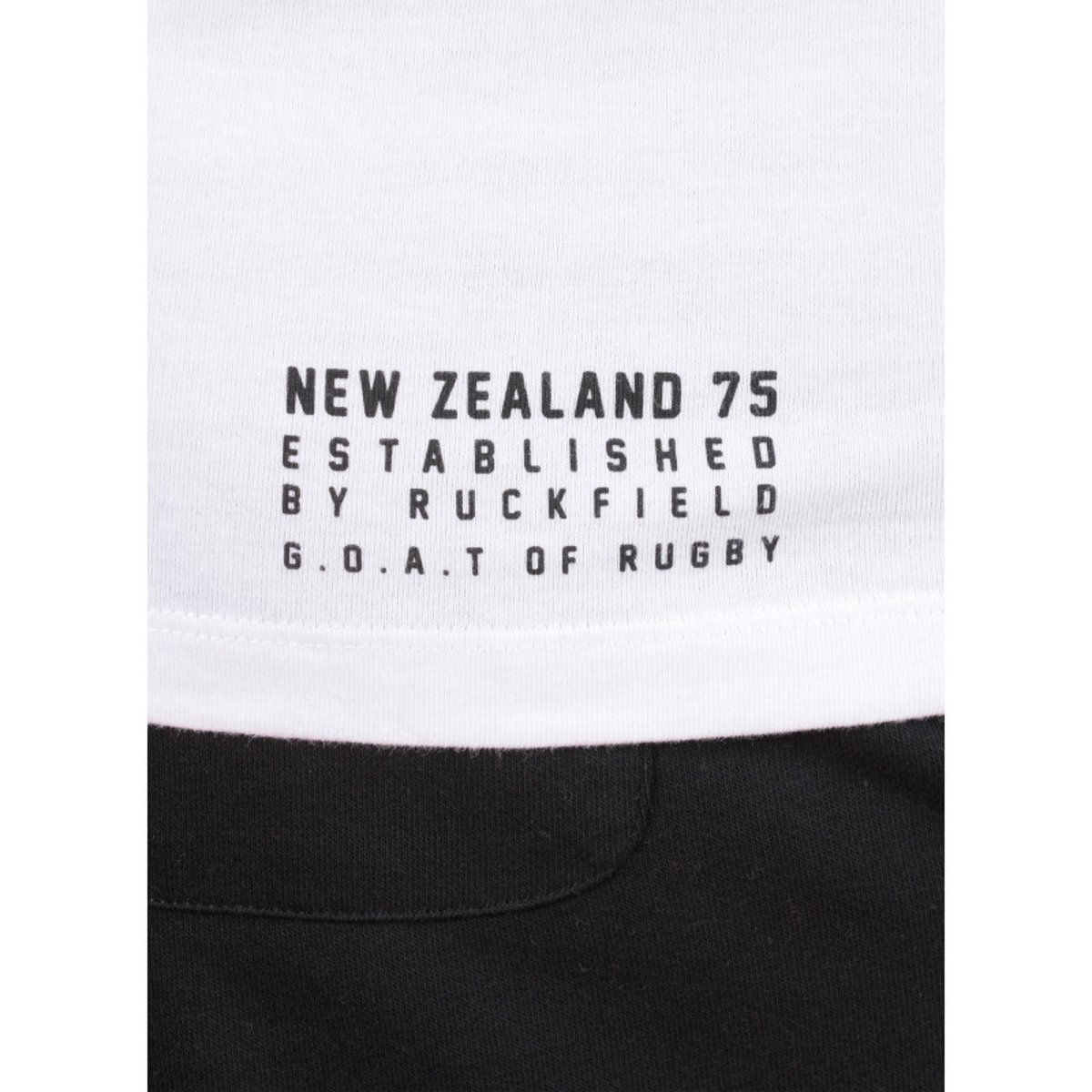 T-shirt en coton blanc uni pourvu d'un col rond et d'une coupe droite blanc, RUCKFIELD