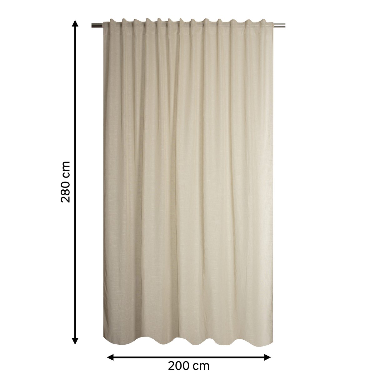 Voilage à œillets en polyester, CAMBRIA beige, INSPIRE