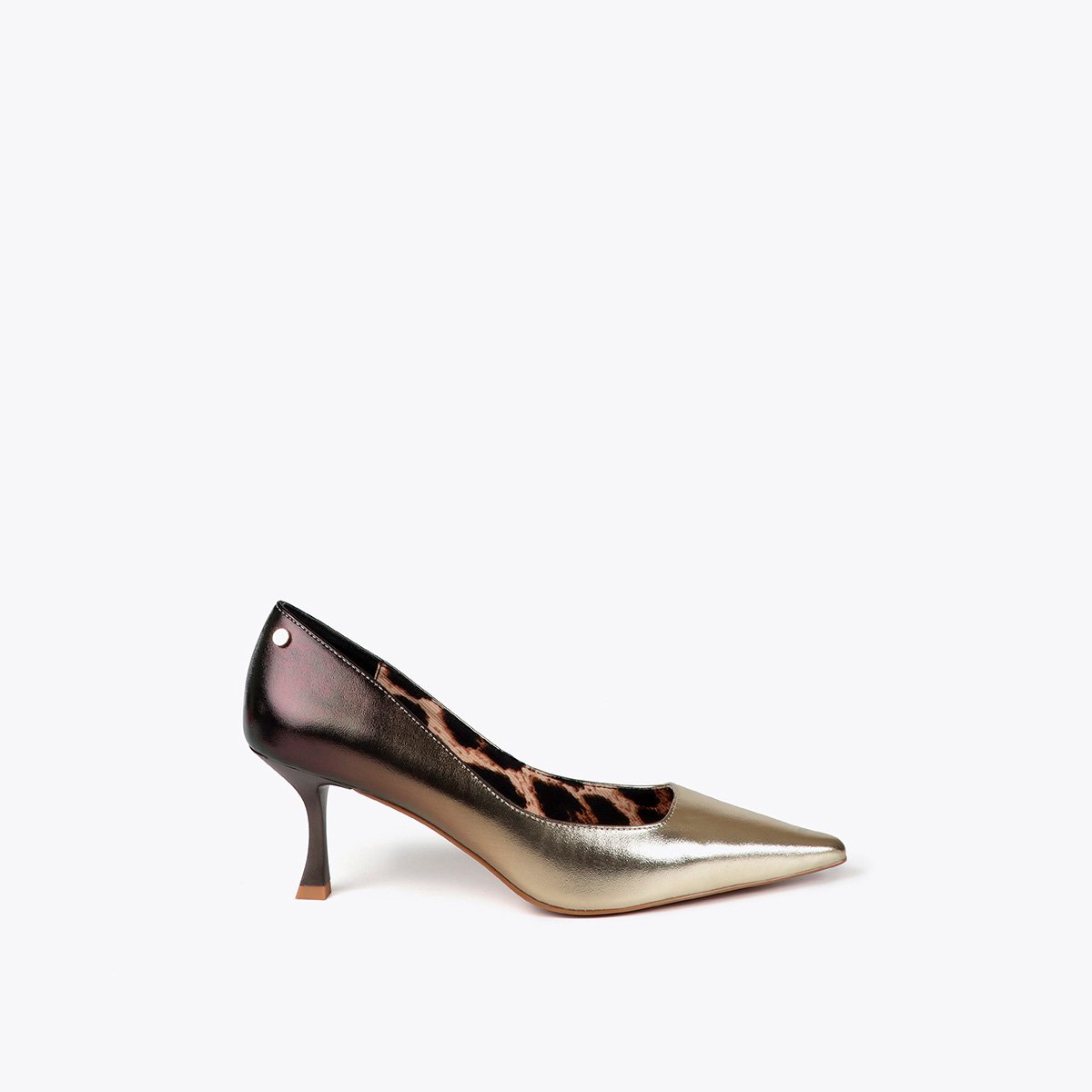 Escarpins à talon entonnoir noir, LOLA CASADEMUNT