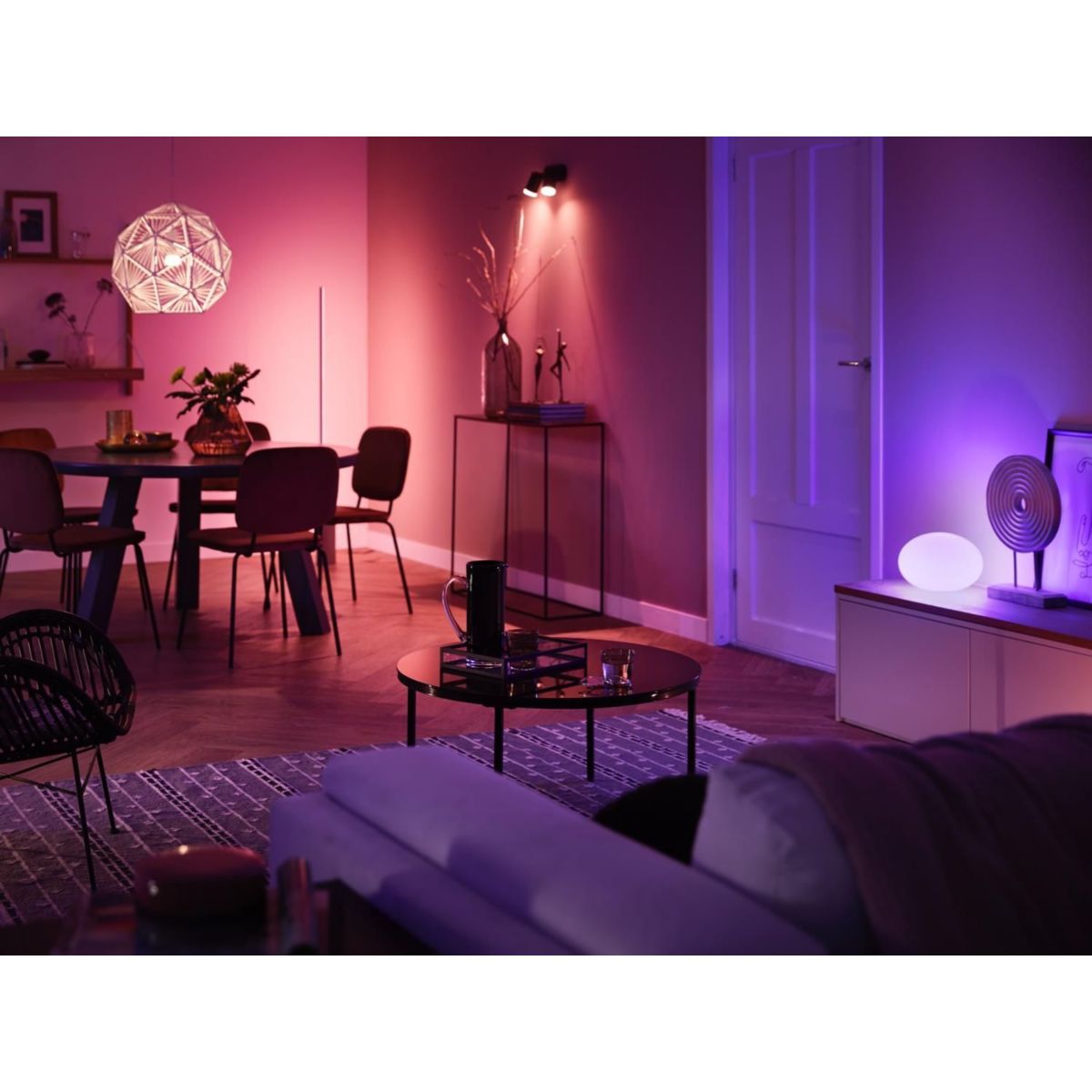 Ampoule LED connectée GU10 White&Color Ambiance pack de 2 couleur unique, PHILIPS HUE