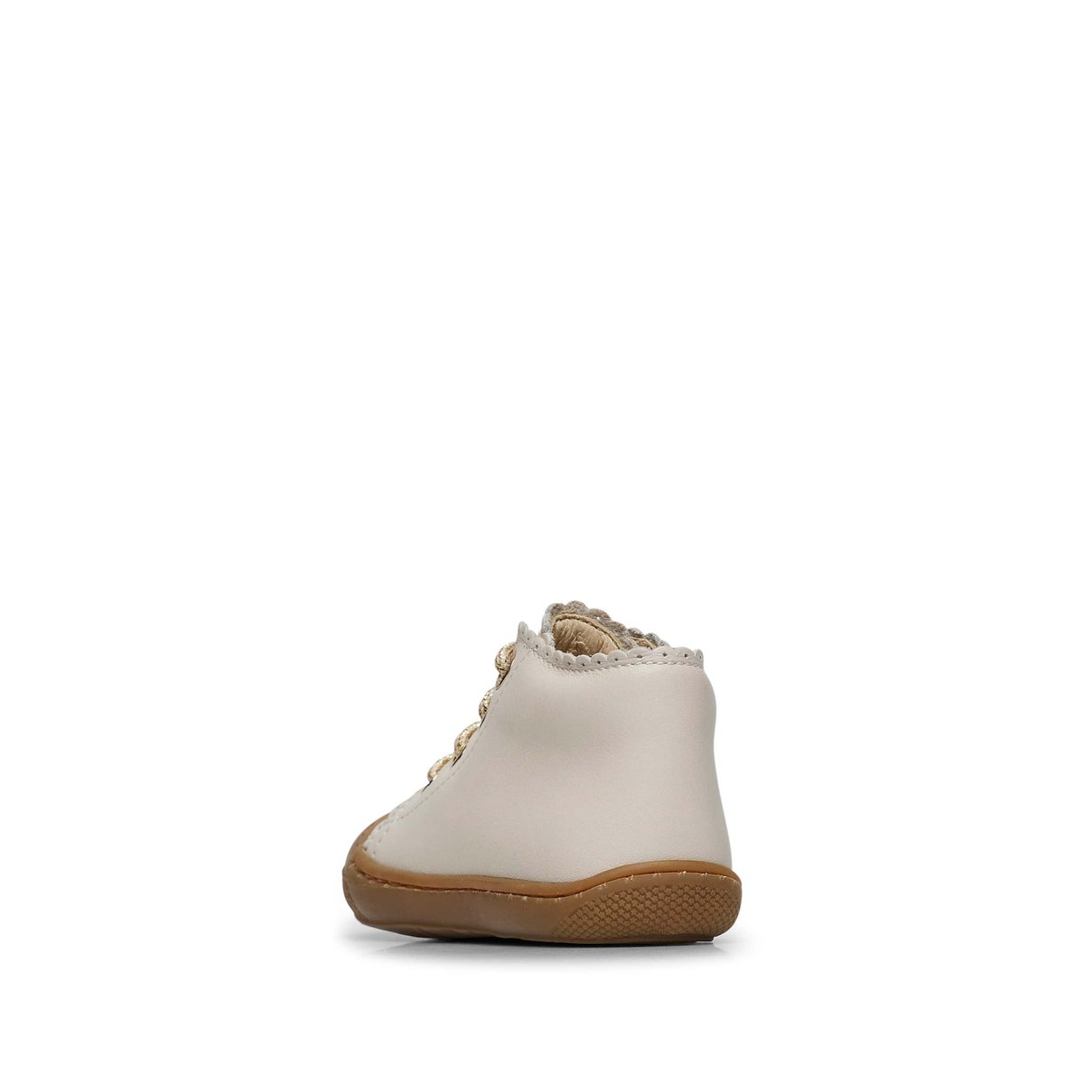 Chaussures premiers pas en cuir COTTINS blanc-platine, NATURINO