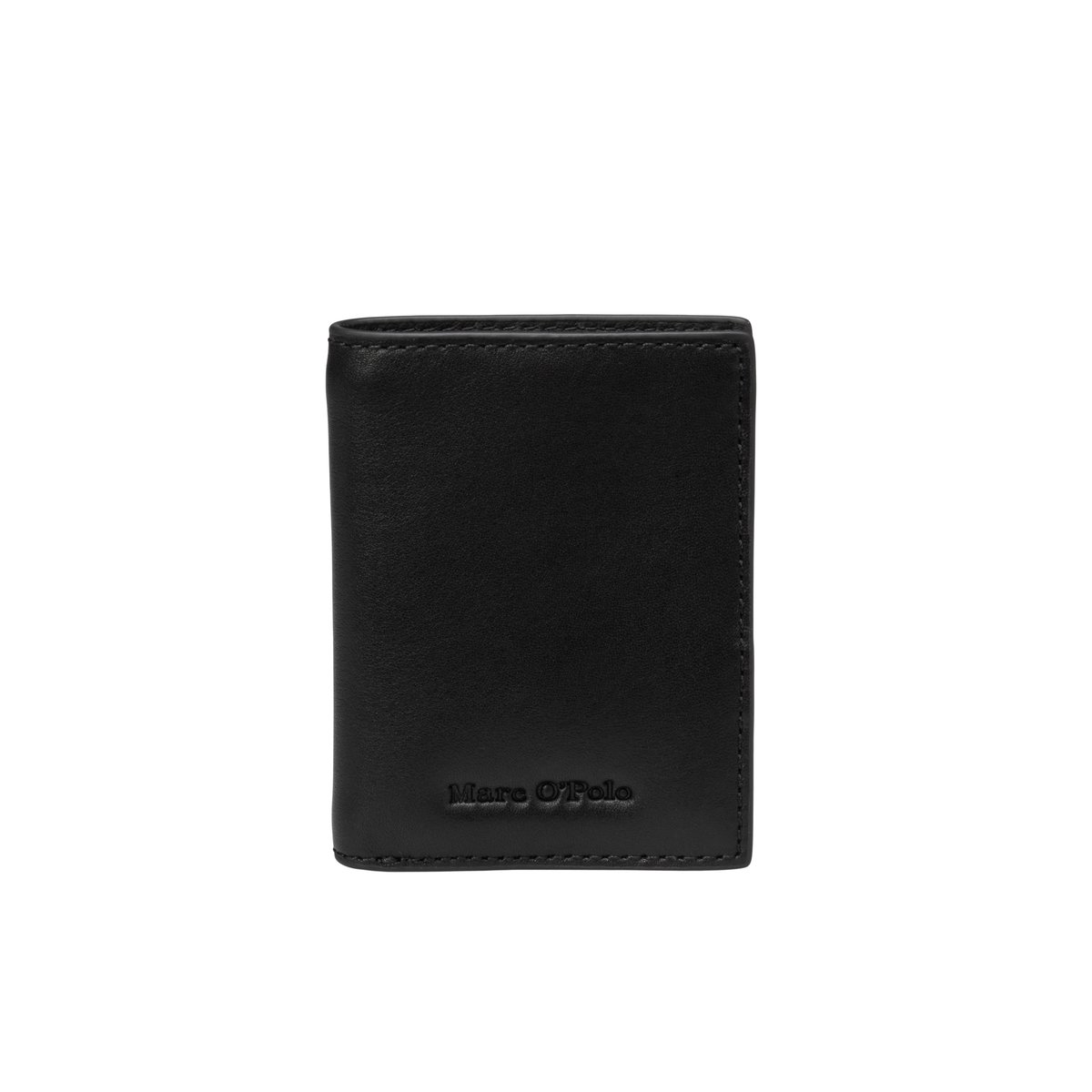 Portefeuille à rabat, modèle Maxi en cuir de vachette de haute qualité noir, MARC O'POLO
