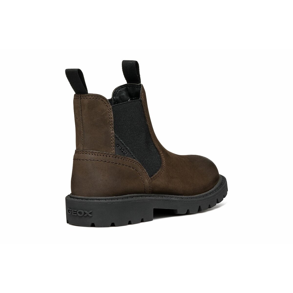 Boots chelsea en cuir Shaylax marron foncé, GEOX