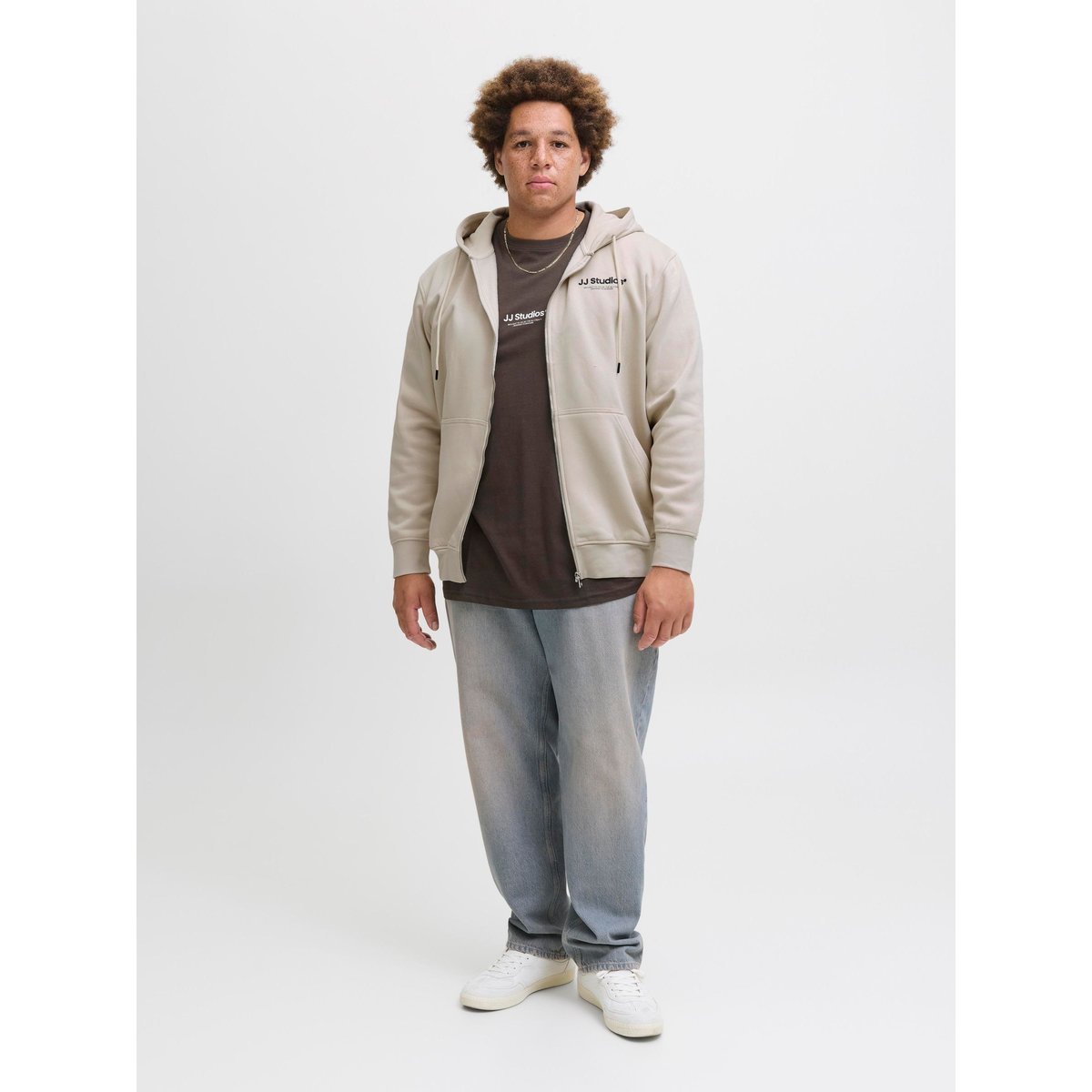 Sweat À Capuche Zippé moonbeam, JACK & JONES