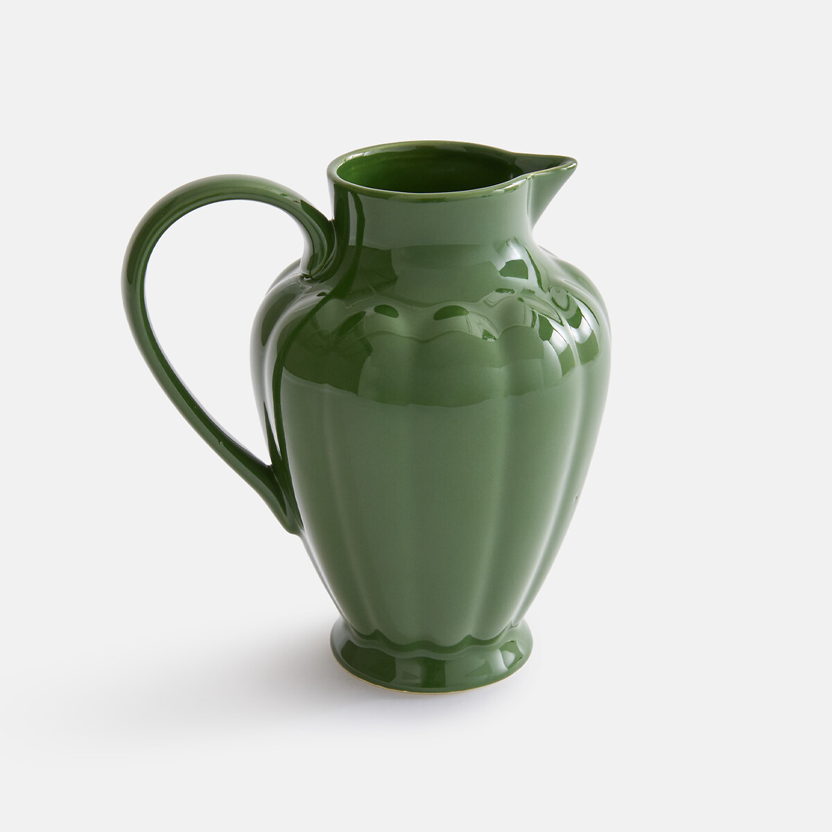 Carafe esprit vintage, en grès émaillé, ENOA vert, LA REDOUTE INTERIEURS