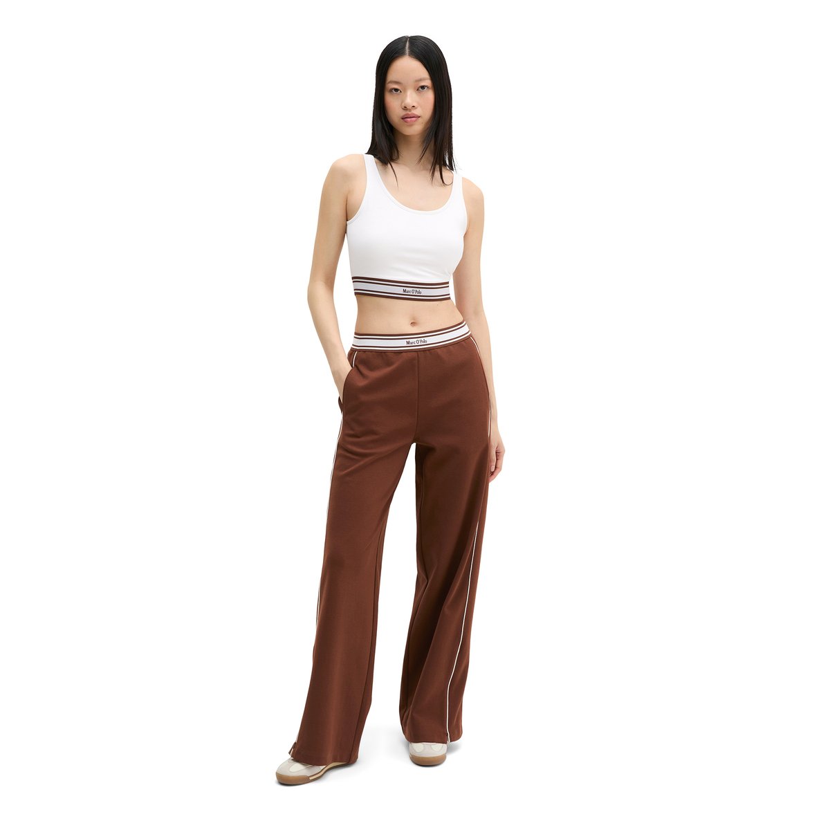 MOP Club '67 Bralette Athletics en jersey stretch blanc, MARC O'POLO